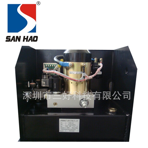 Truck tail plate hydraulic power unit