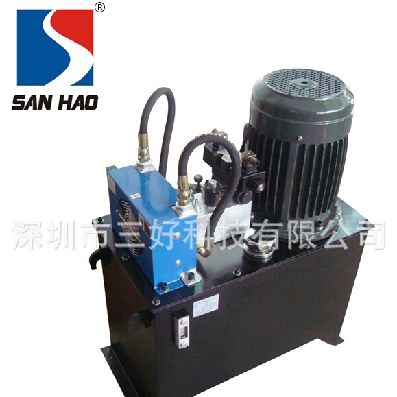 Elevator hydraulic pump station