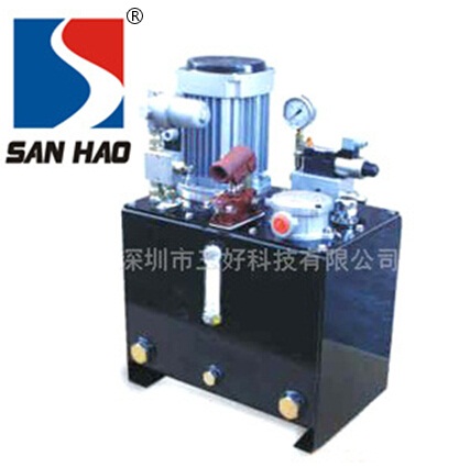 Guide rail type lifting platform hydraulic pump station