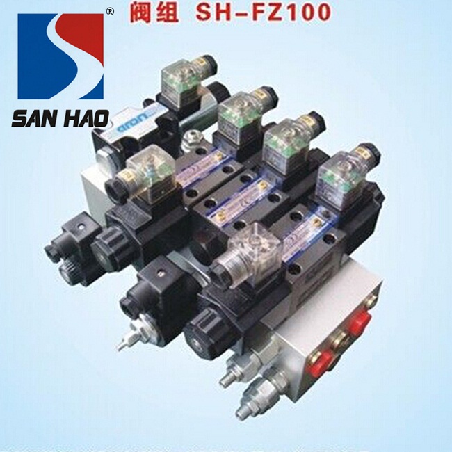 Self-propelled aerial work car valve group