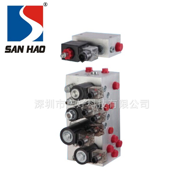 Self-propelled special high altitude vehicle hydraulic valve group